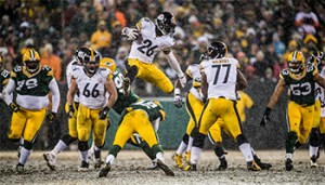 A Regular Season game between the Pittsburgh Steelers and the Green Bay Packers on Sunday December 22nd 2013. The Steelers defeated the Packers 38-31.